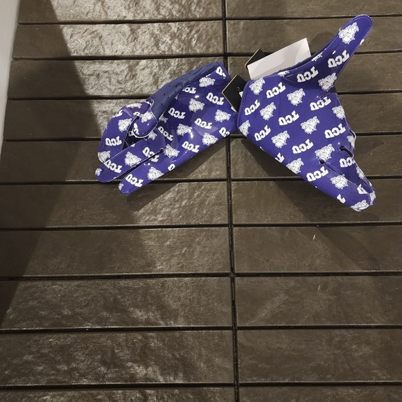 Men's Nike TCU Horned Frogs Team Issued Vapor Football Jet 7.0 Gloves - Picture 9 of 13